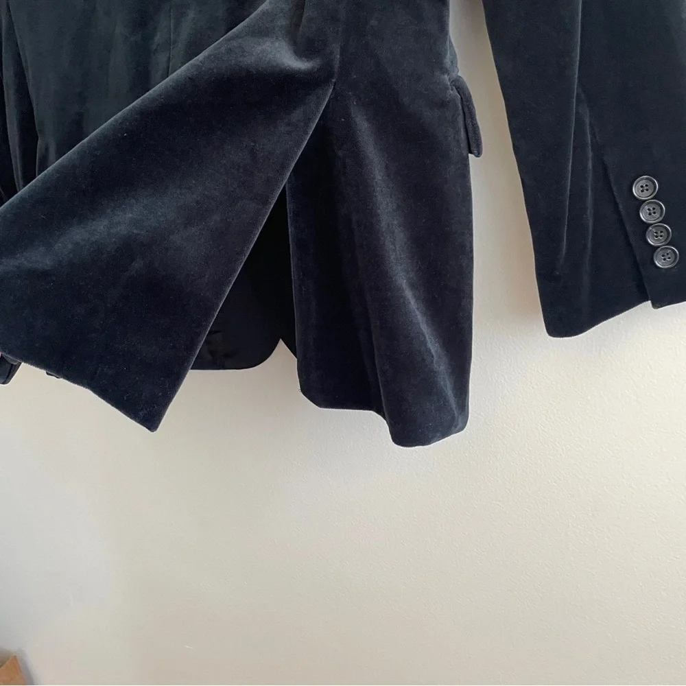 J. Crew Ludlow Satin Shawl Collar Velvet Blazer Black blue wedding formal suit